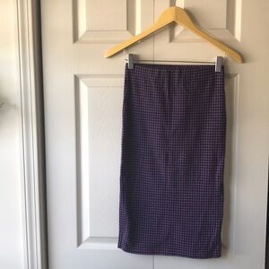 Topshop plaid wiggle skirt